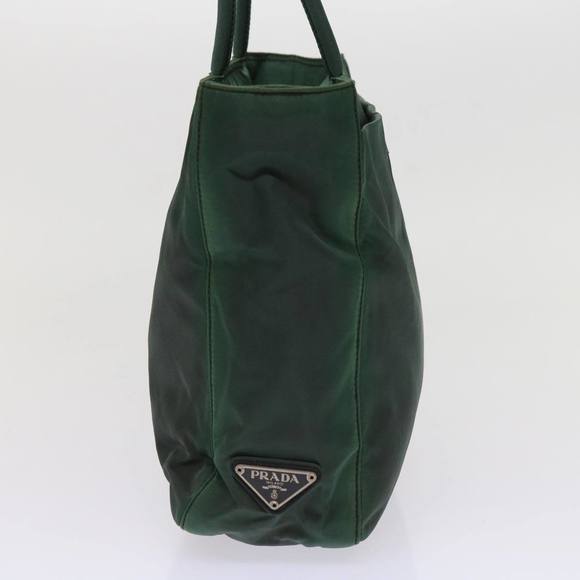 PRADA Hand Bag Nylon Green Auth 63209 - Picture 4 of 16